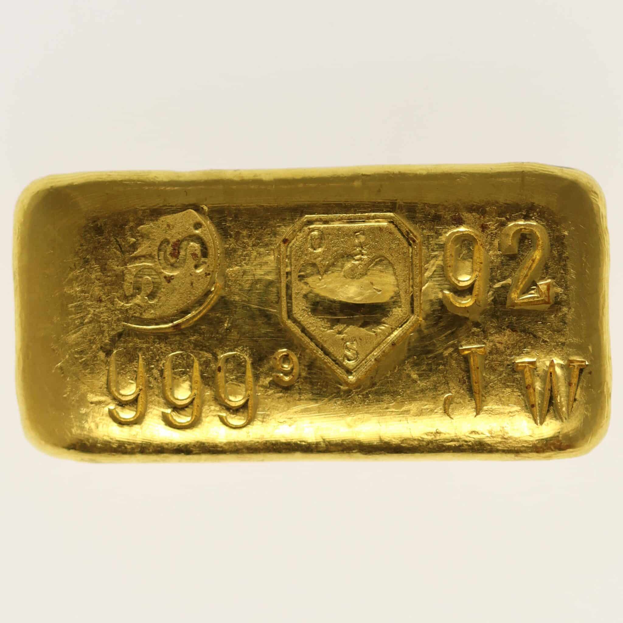 Goldbarren 100 Gramm Schöne Edelmetaal B.V.