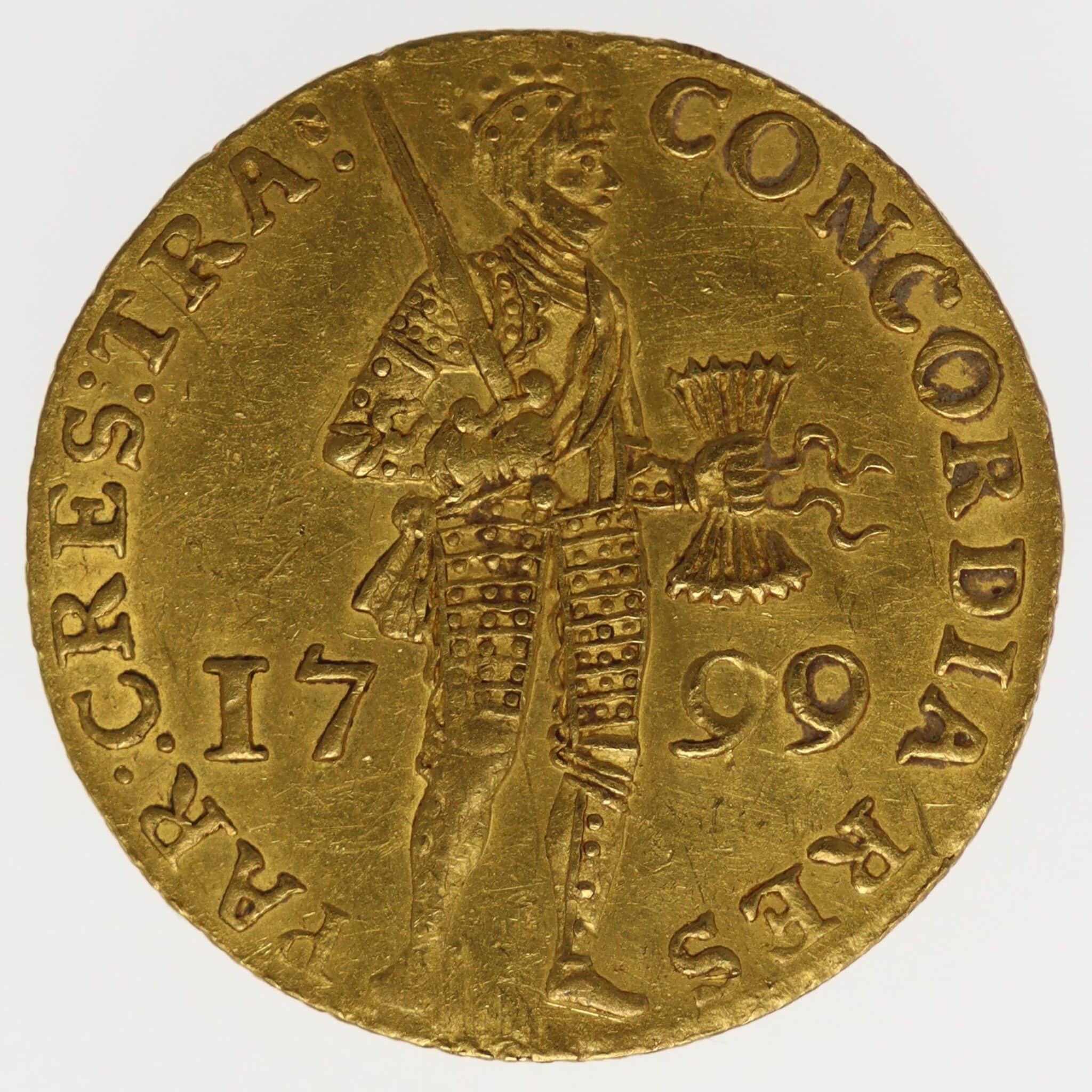 Niederlande Batavische Republik Dukat 1799