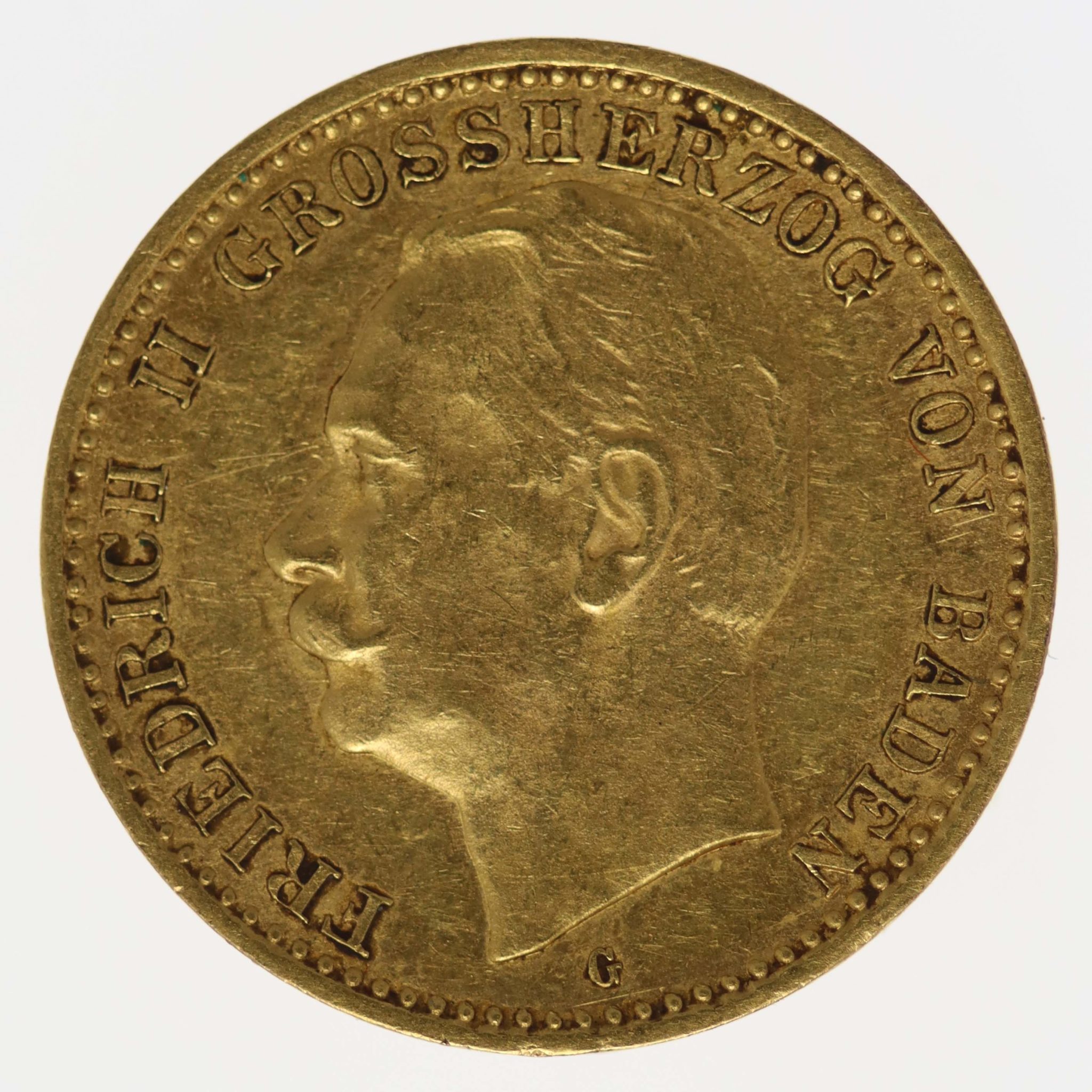 Baden Friedrich II. 10 Mark 1910