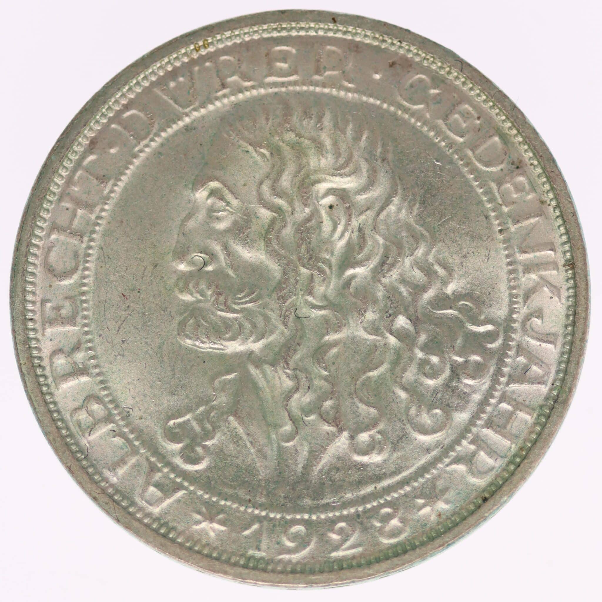 Weimarer Republik 3 Reichsmark 1928 Dürer
