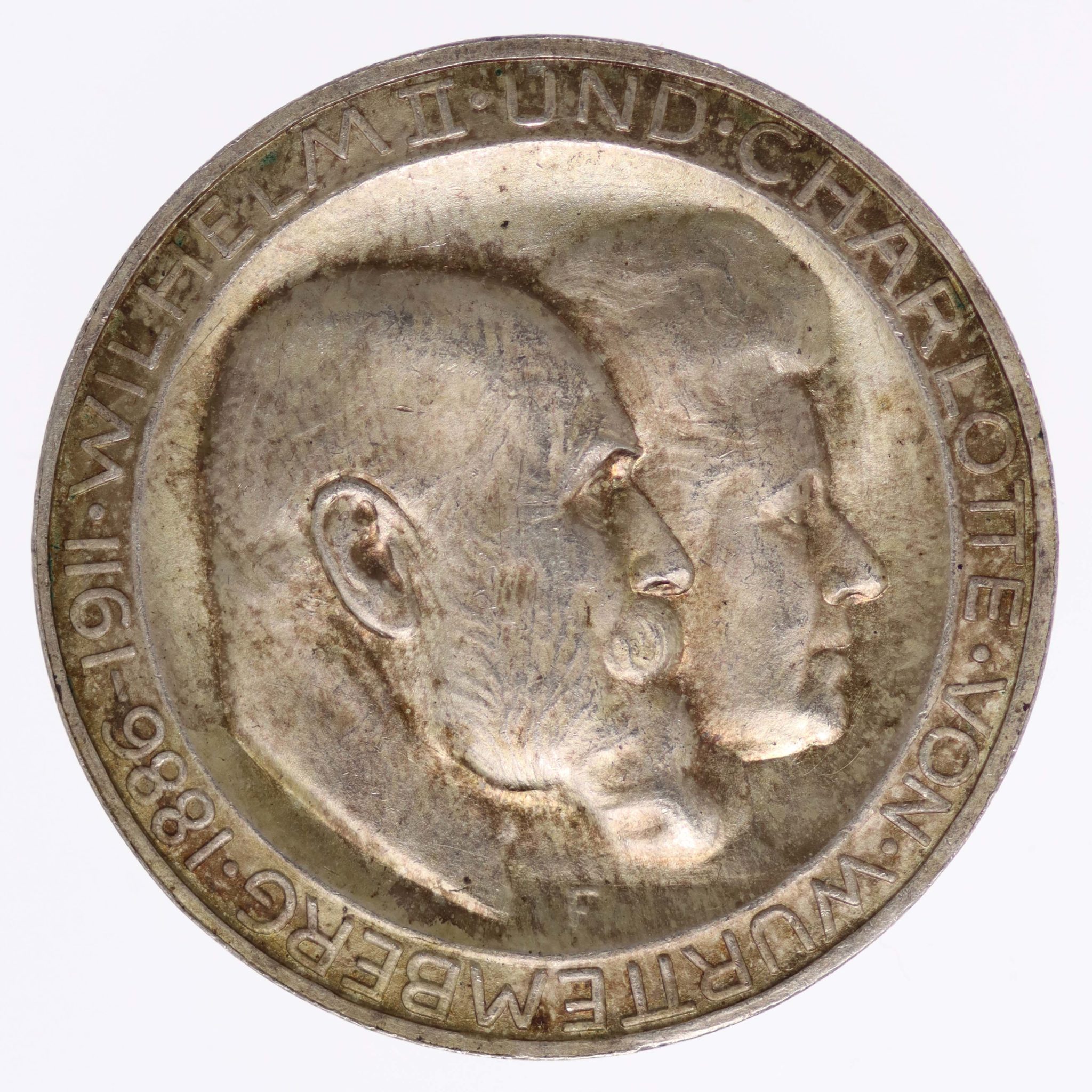 Württemberg Wilhelm II. 3 Mark 1911