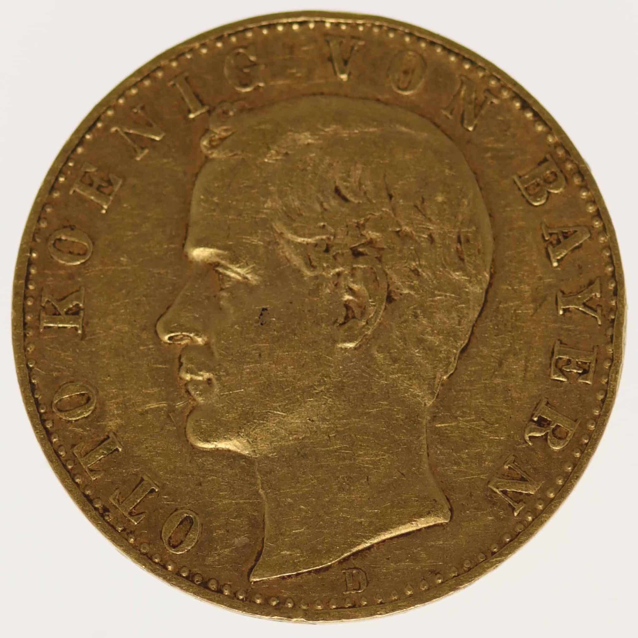 Bayern Otto 10 Mark 1888