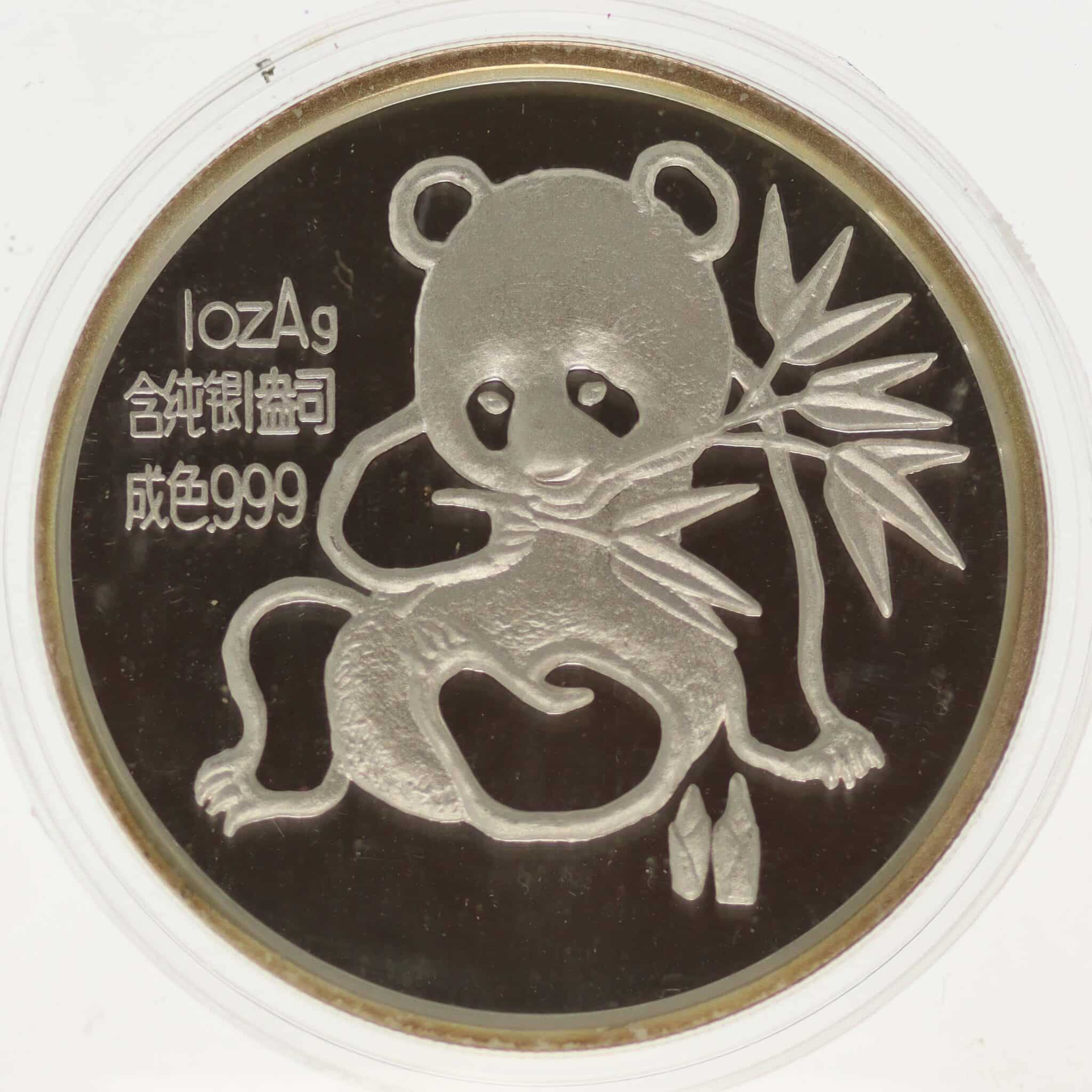 China Panda Silbermedaille 1 Unze 1992