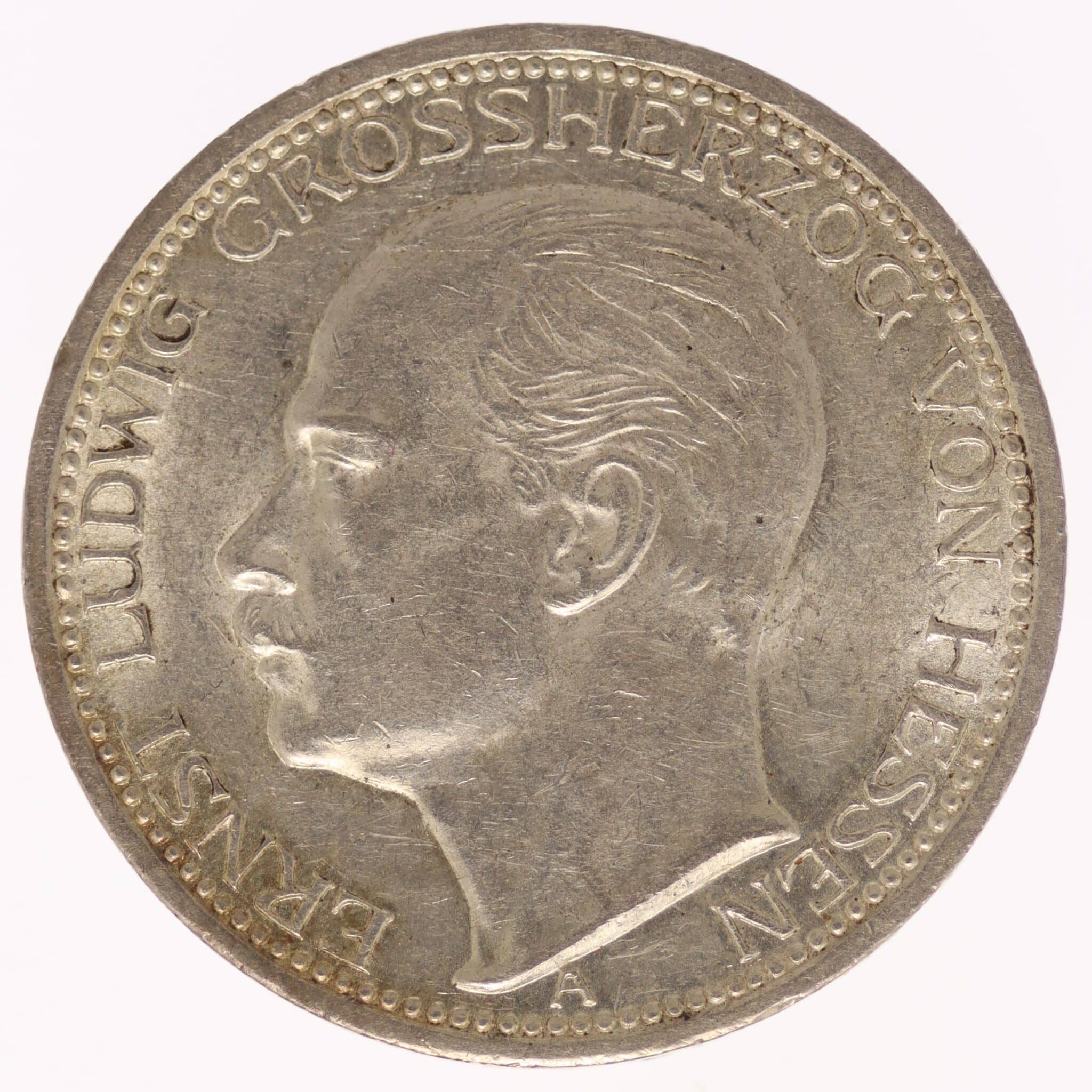 Hessen Ernst Ludwig 3 Mark 1910