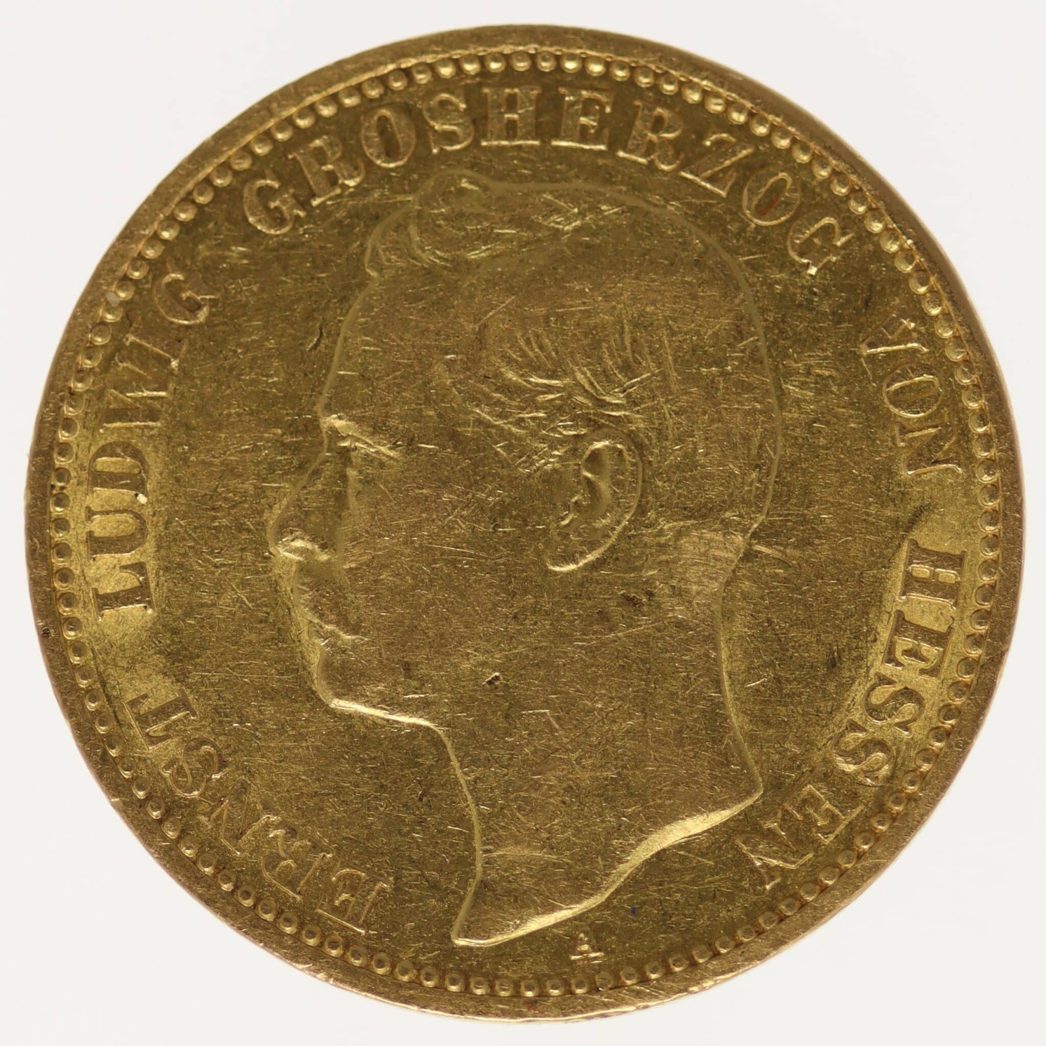 Hessen Ernst Ludwig 20 Mark 1897