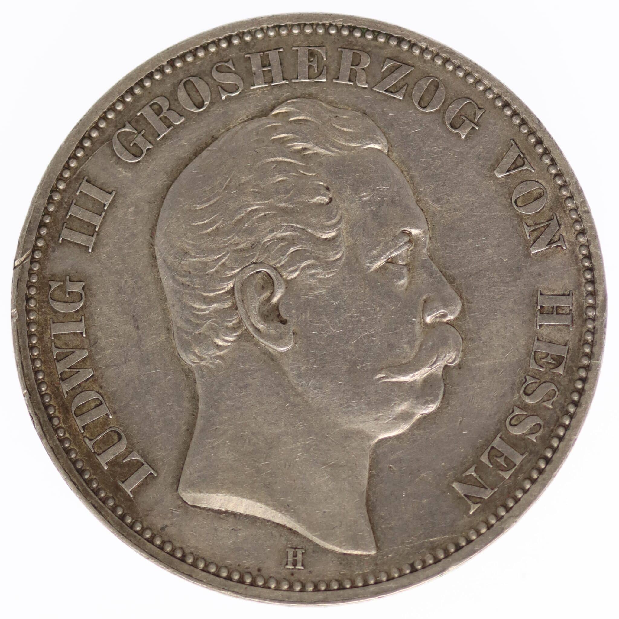 Hessen Ludwig III. 5 Mark 1875 H