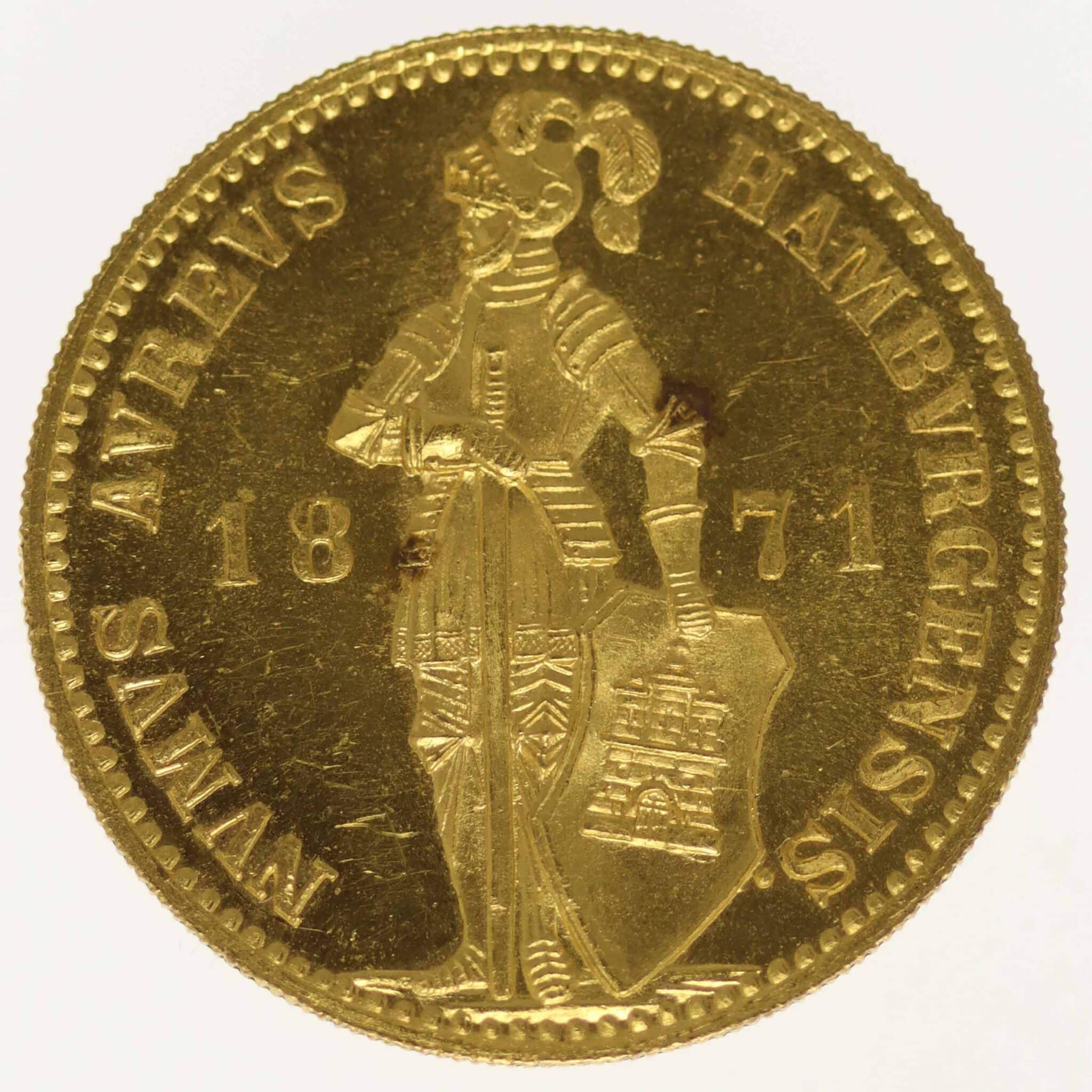 Hamburg Dukat 1871 B