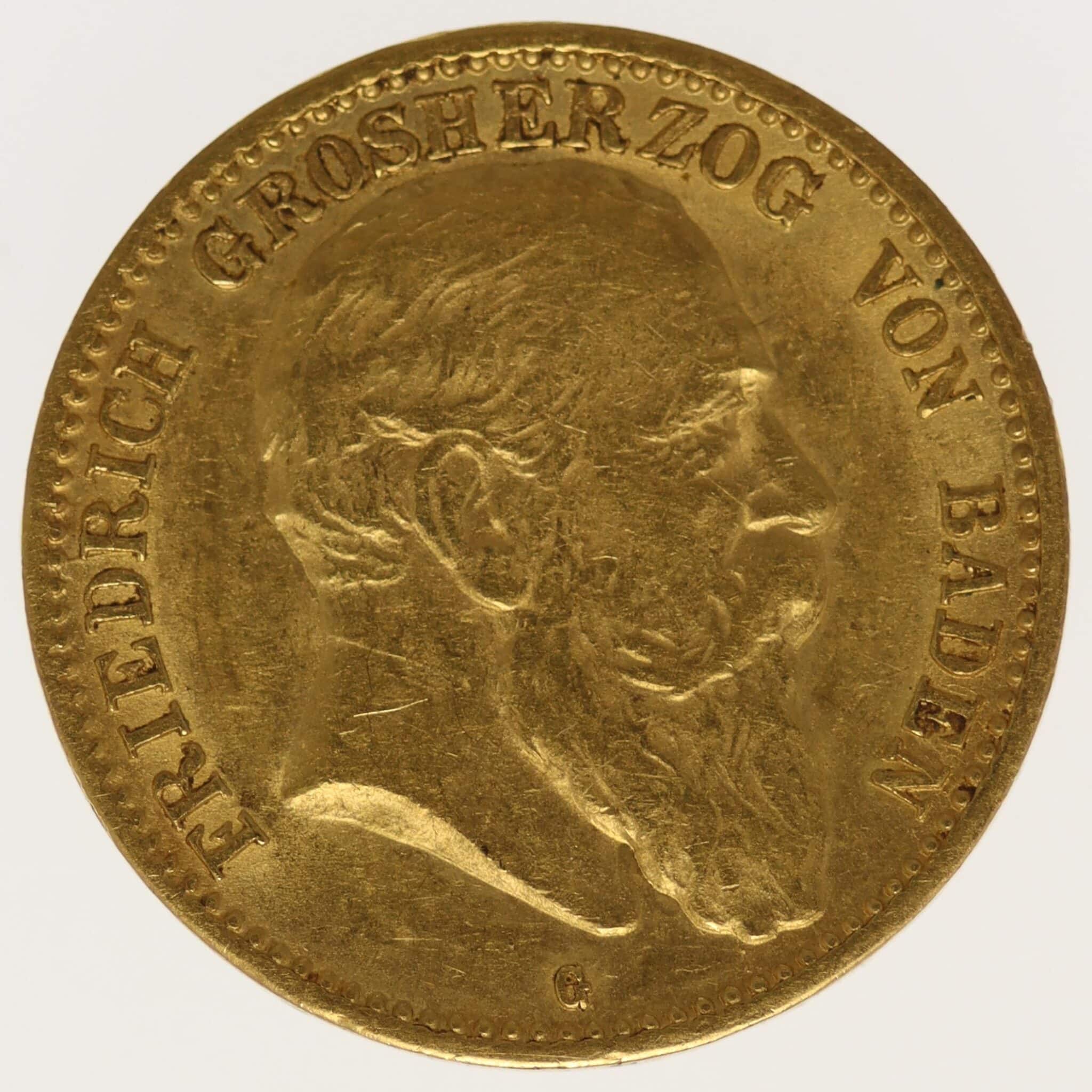 Baden Friedrich I. 10 Mark 1905