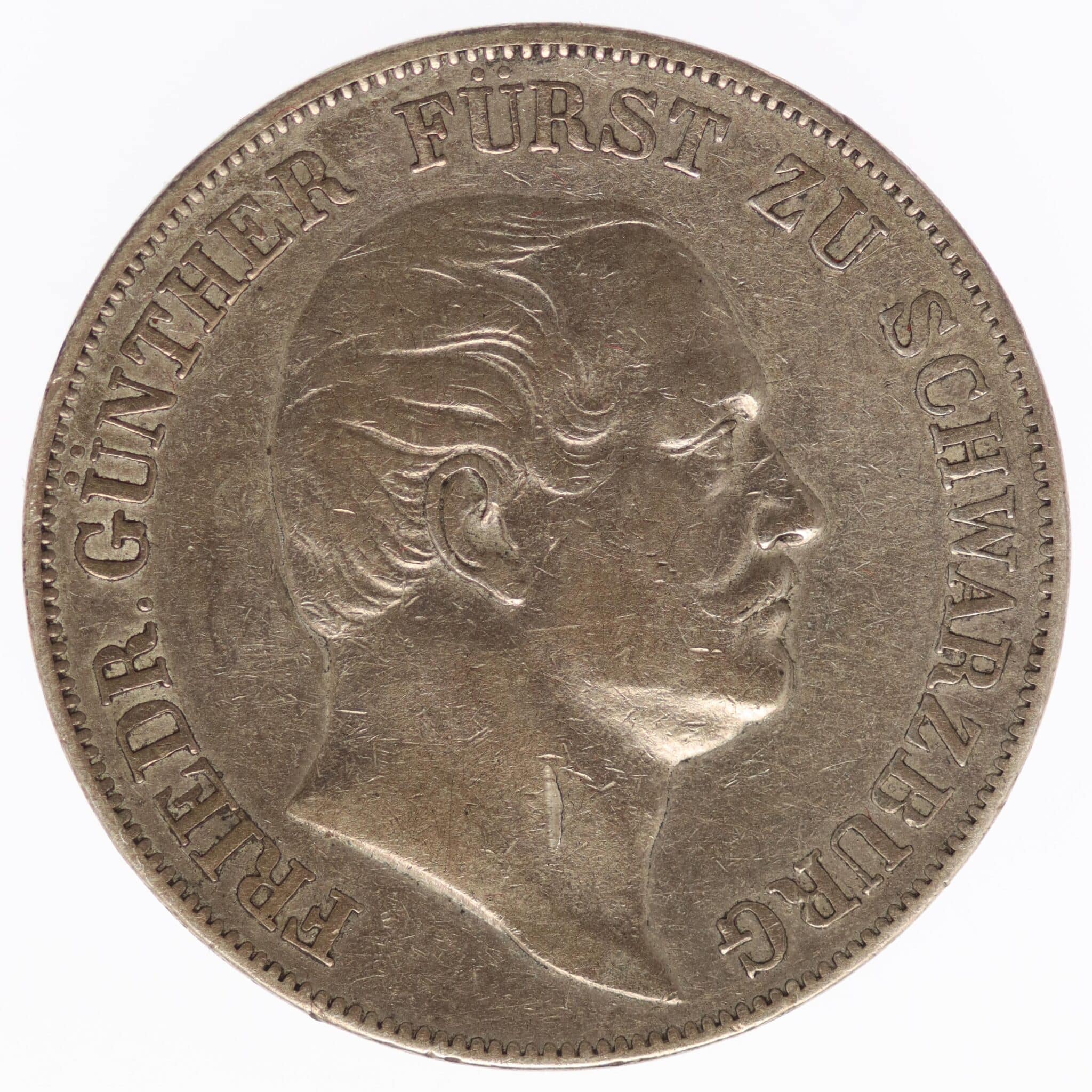 Schwarzburg Rudolstadt Friedrich Günther Vereinstaler 1866
