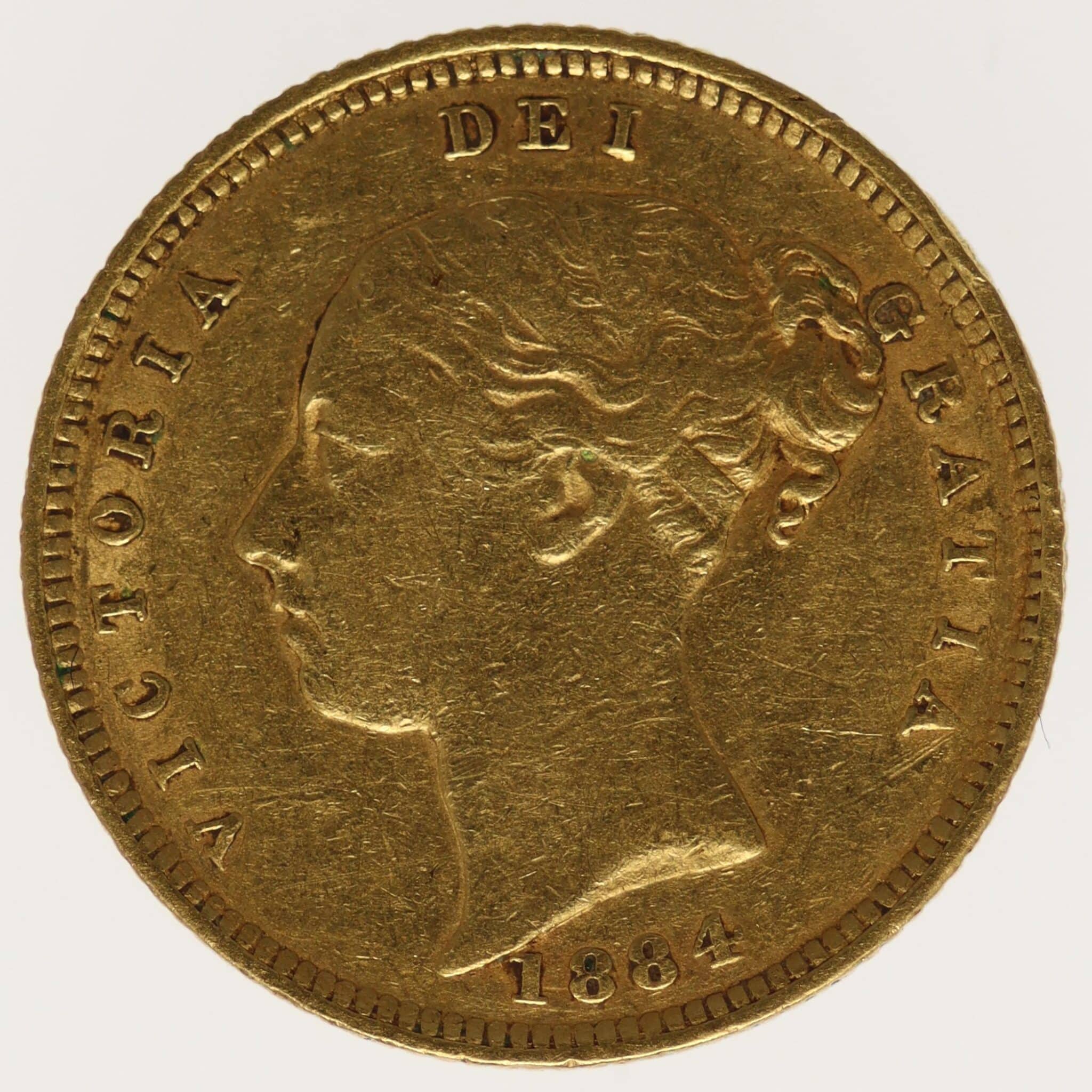 Großbritannien Victoria 1/2 Sovereign 1884