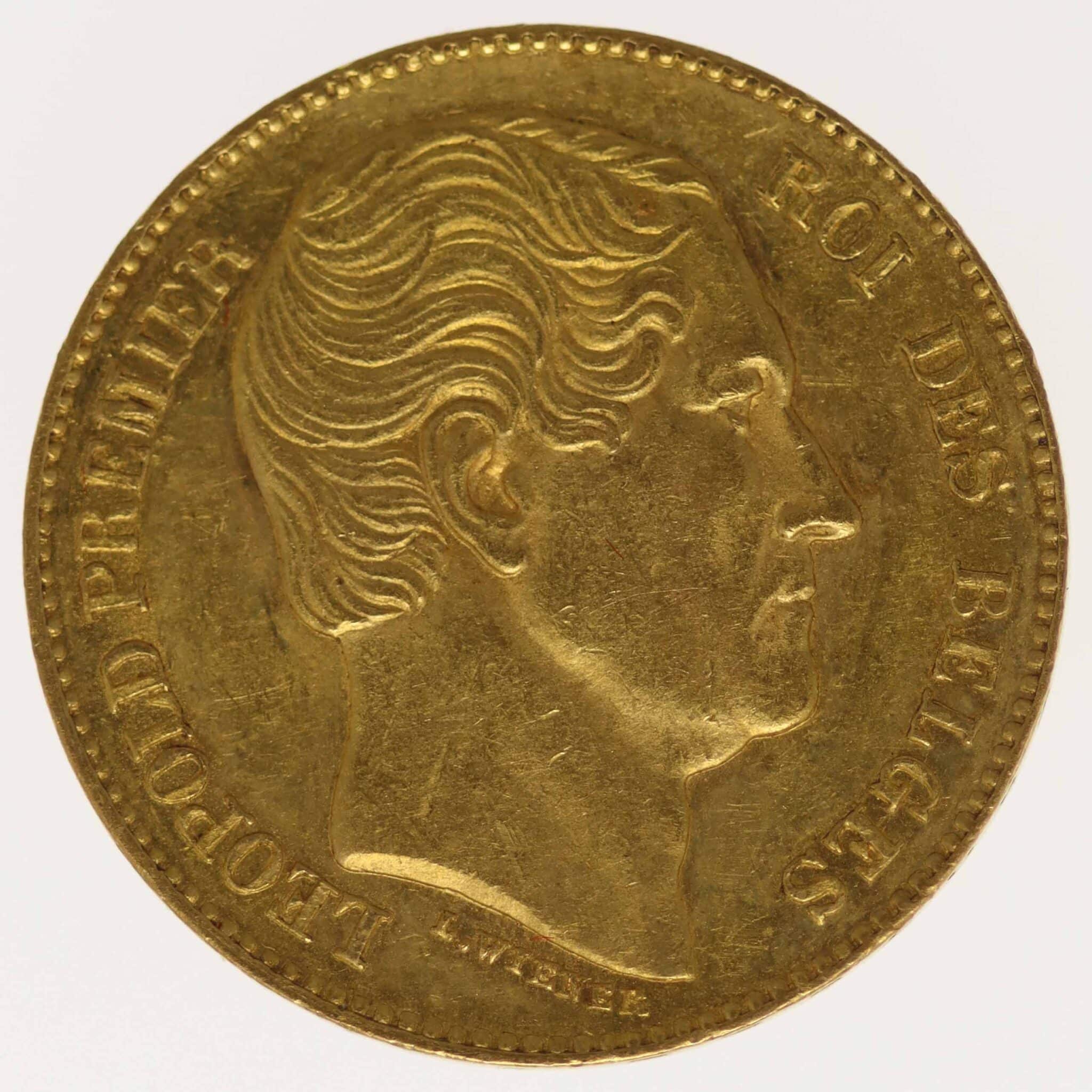 Belgien Leopold I. 20 Francs 1865