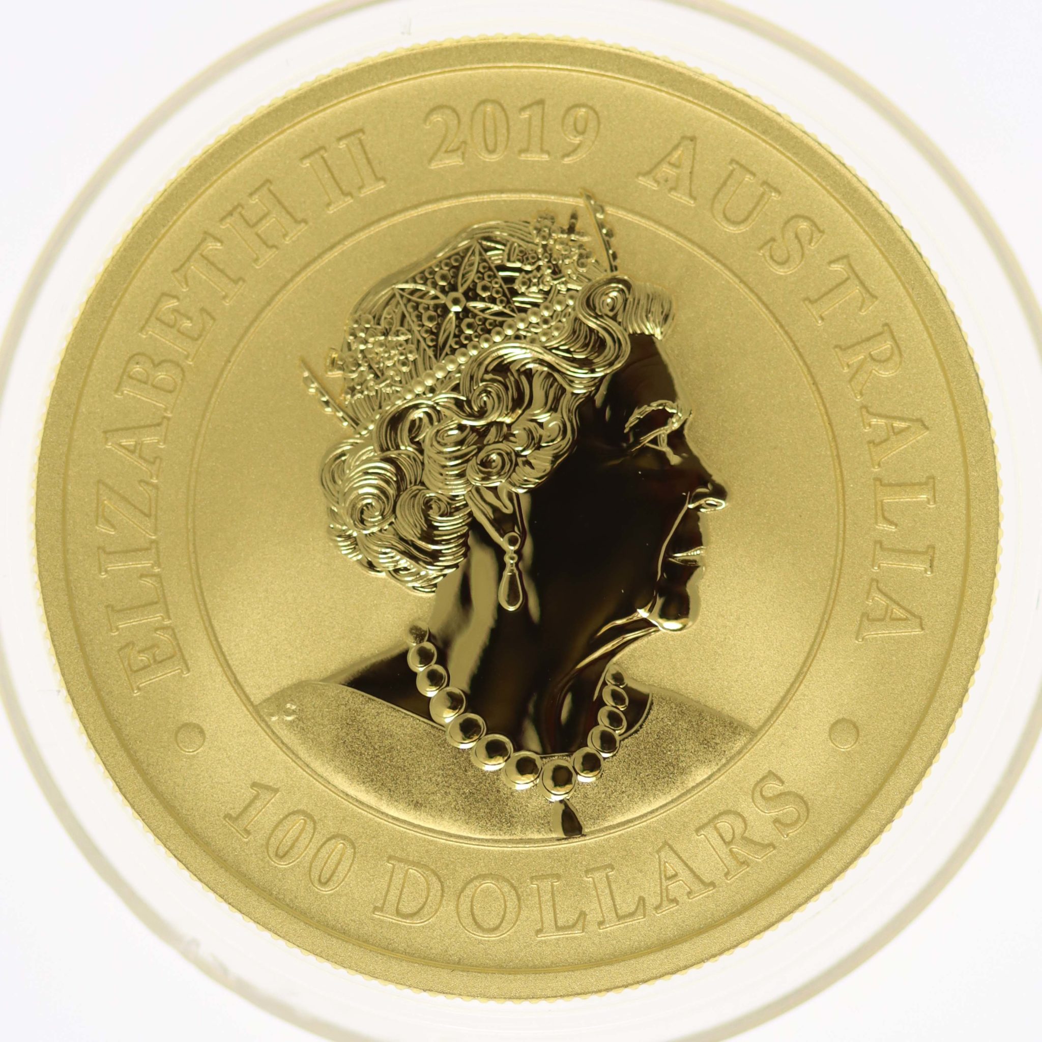 Australien Elisabeth II. 100 Dollars 2019 Bird of Paradise