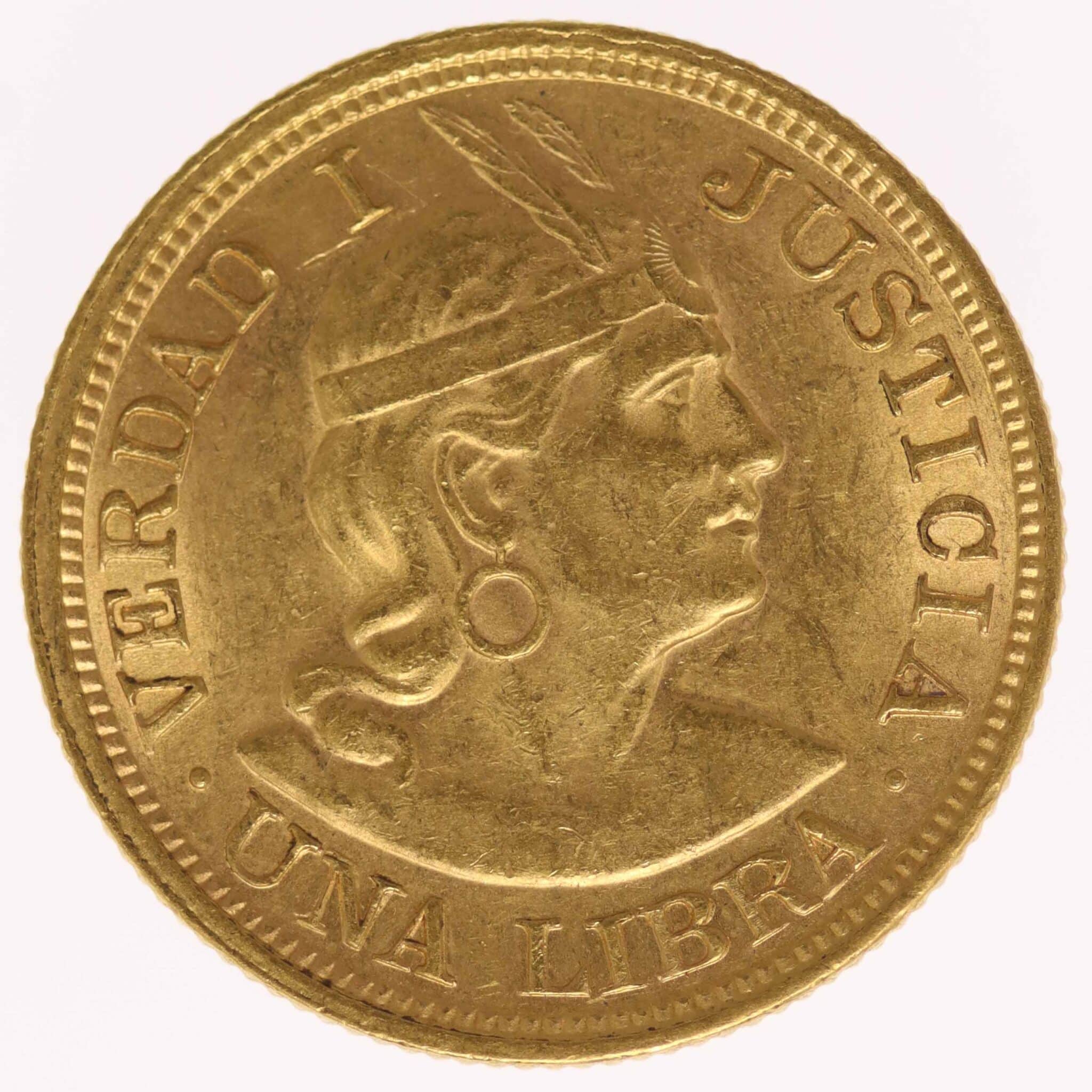 Peru Libra 1917