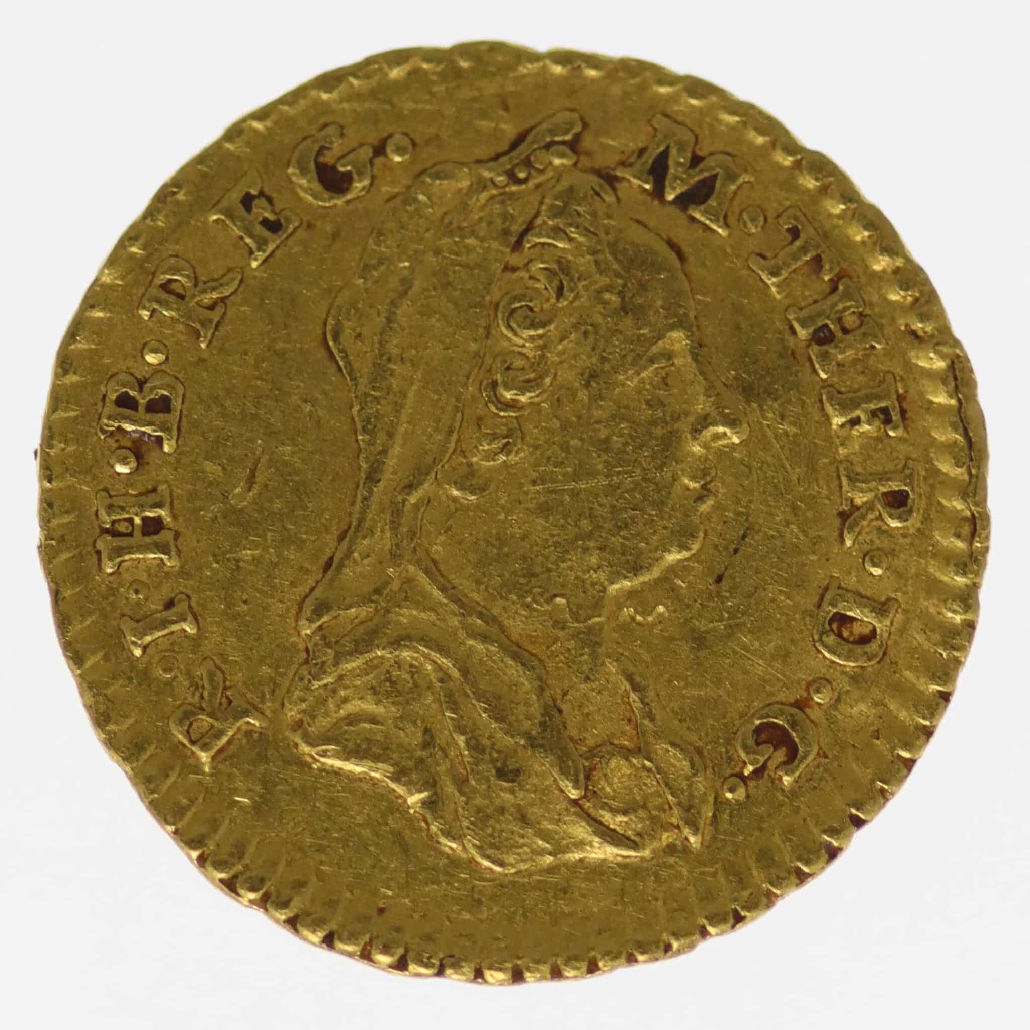 Habsburg RDR Maria Theresia 1/4 Dukat 1768 HG