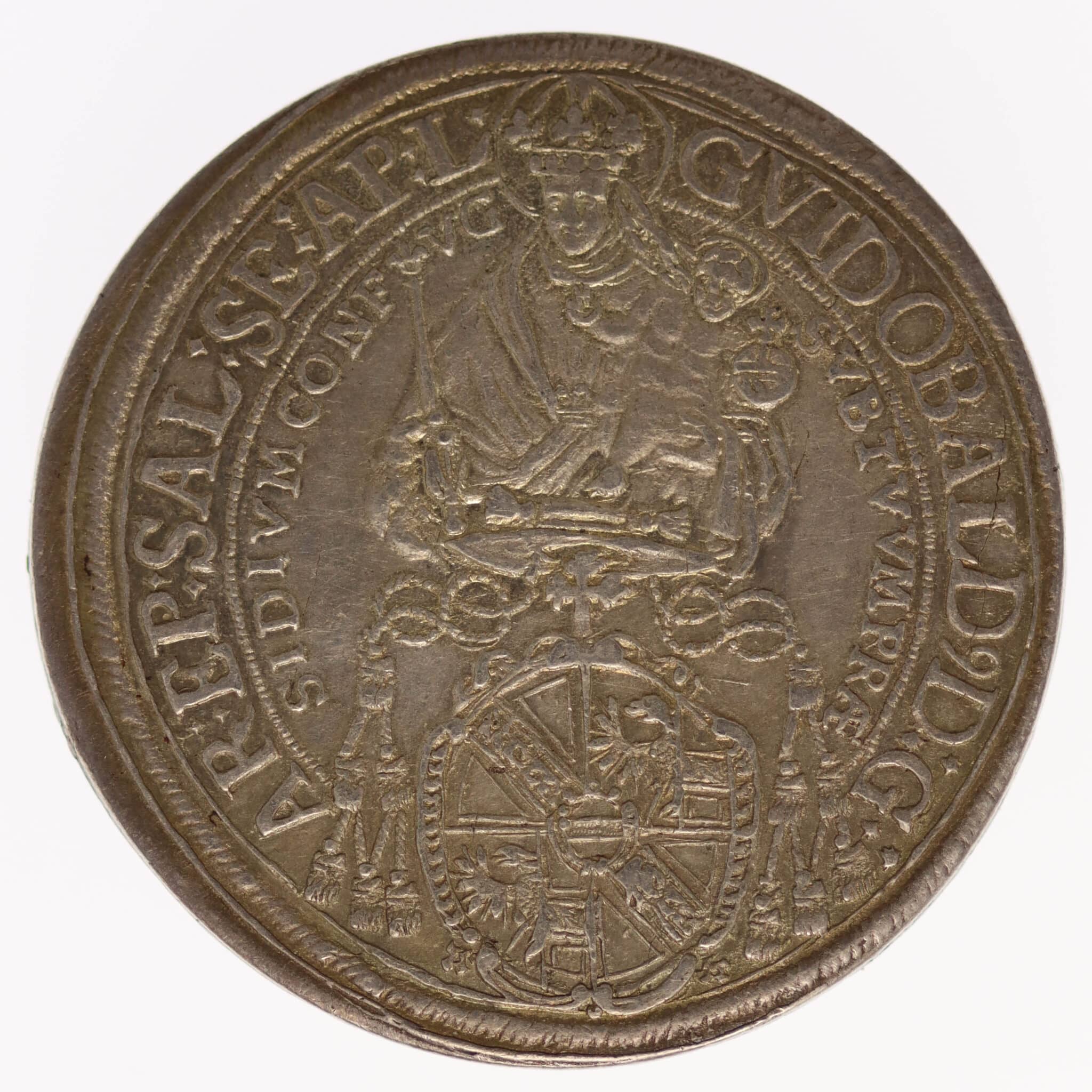 RDR Salzburg Guidobald von Thun und Hohenstein Taler 1660