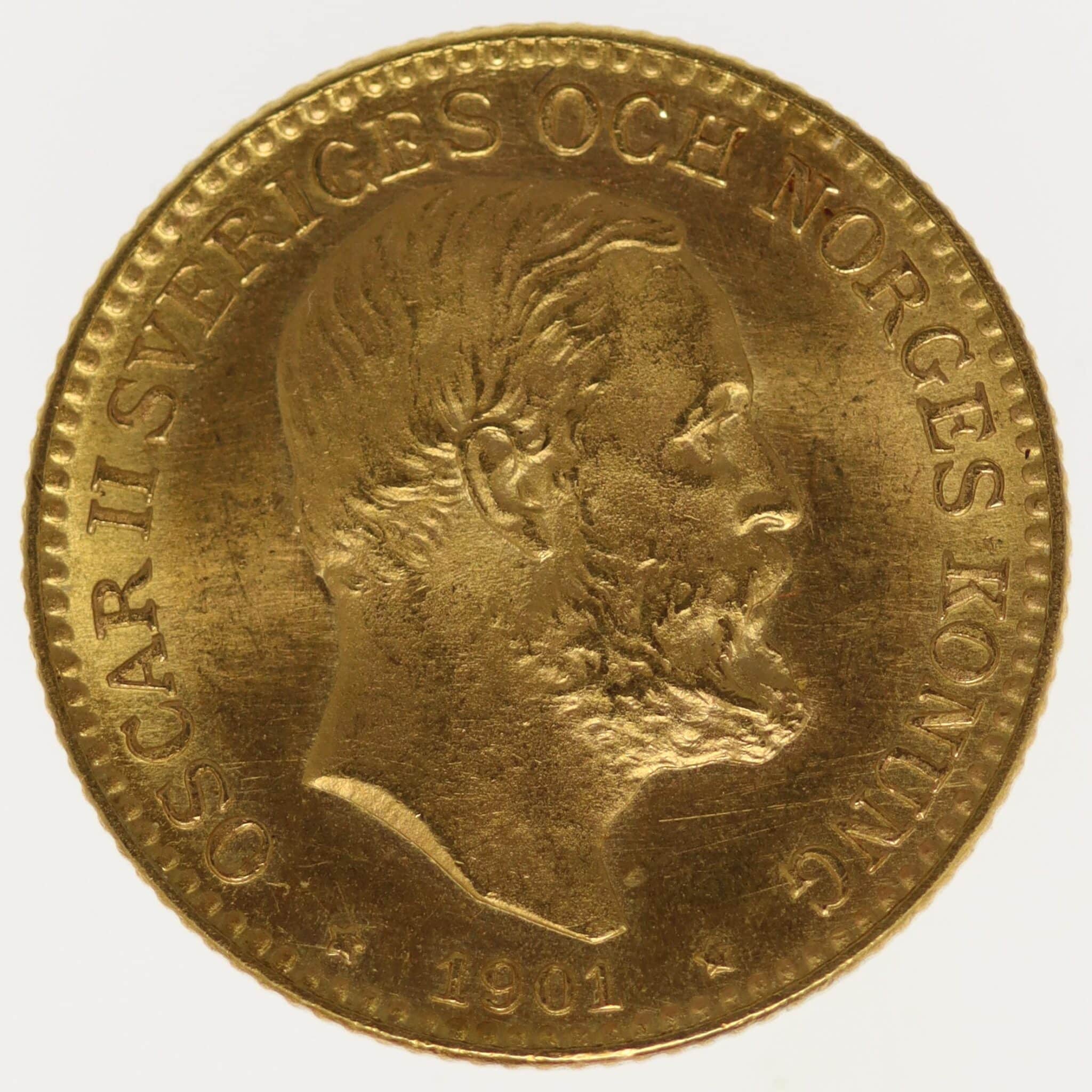 Schweden Oskar II. 10 Kronen 1901