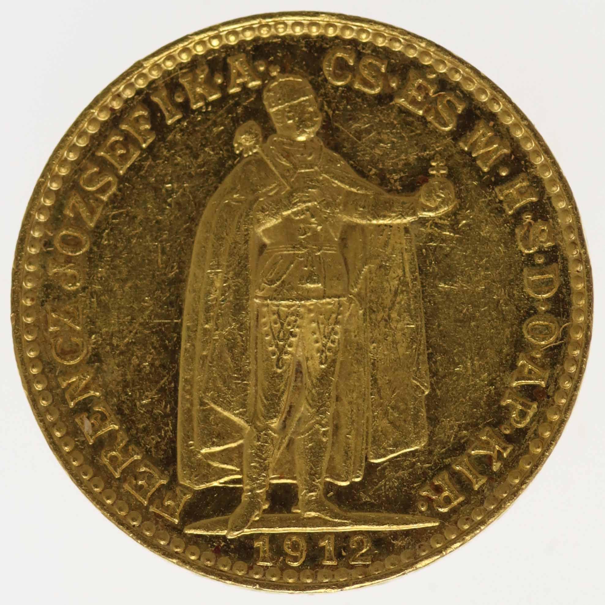 Ungarn Franz Joseph I. 20 Kronen 1912