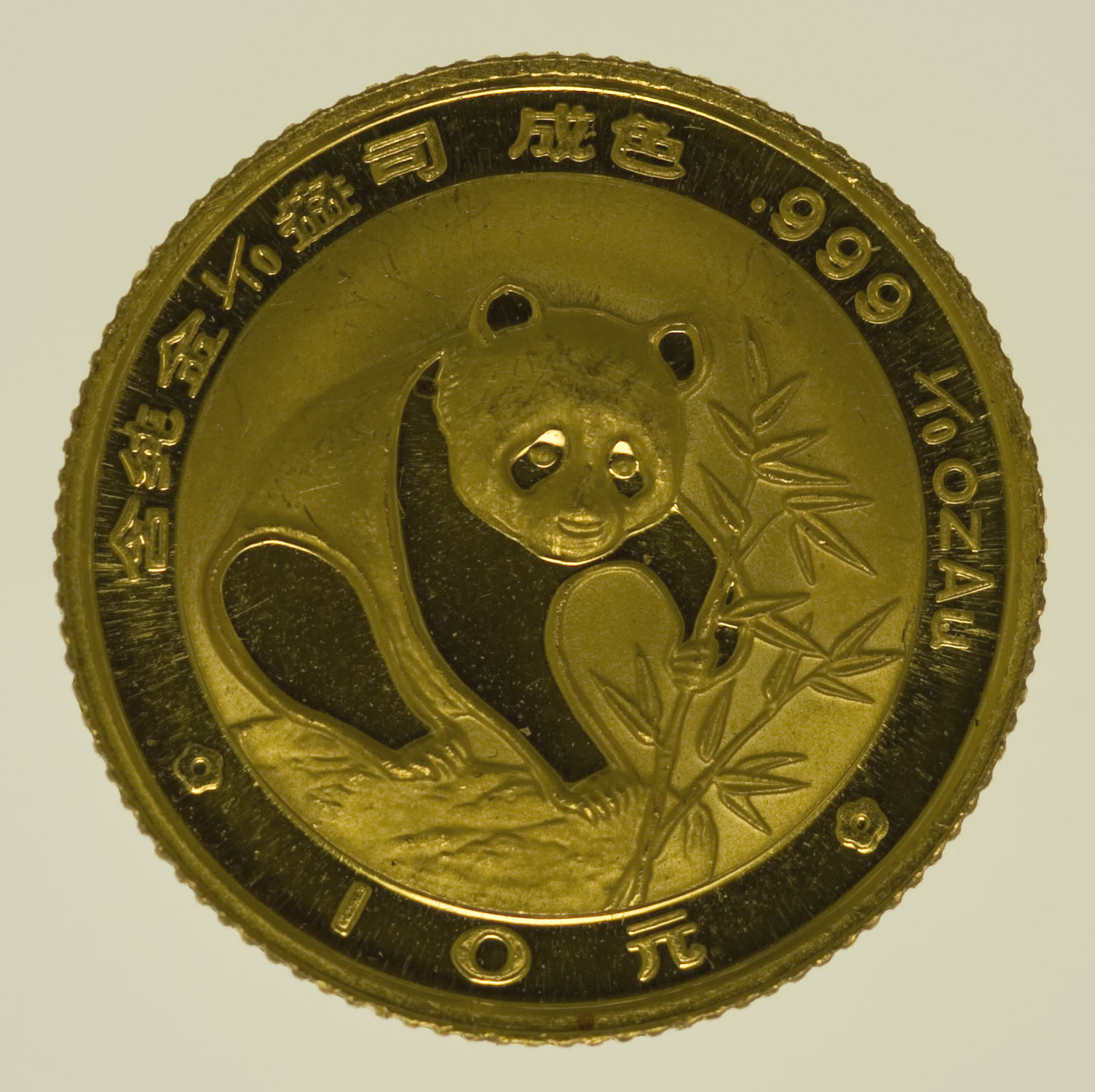 China Panda 10 Yuan 1988 1/10 Unze