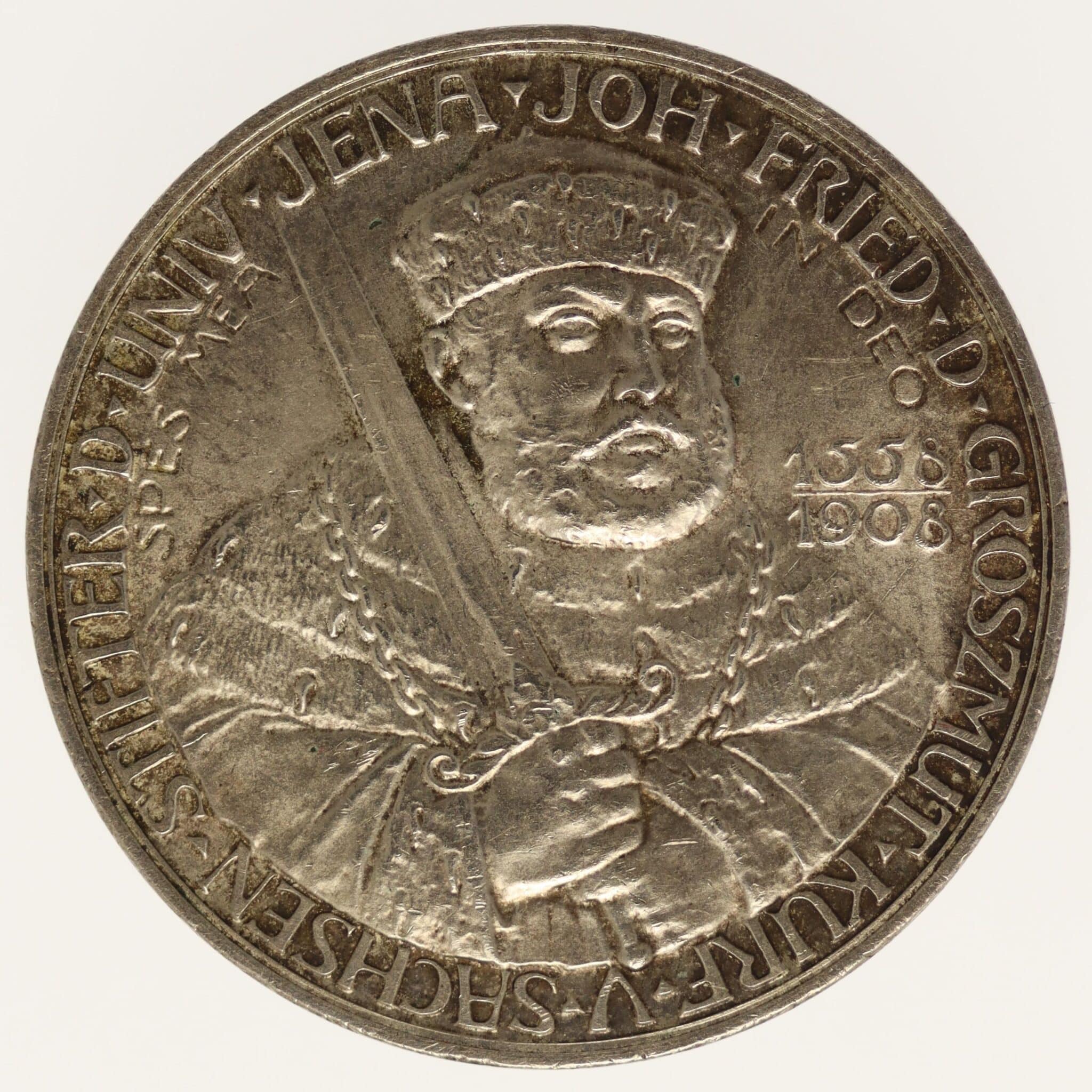 Sachsen Weimar Eisenach Wilhelm Ernst 5 Mark 1908