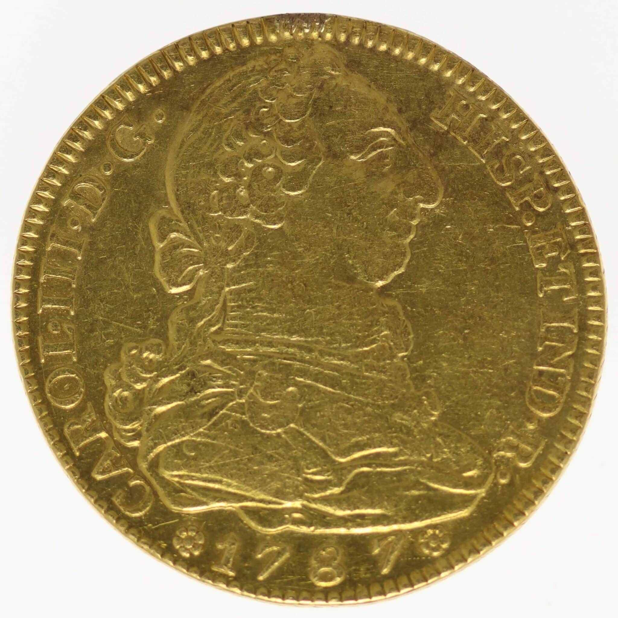 Spanien Carlos III. 4 Escudos 1787