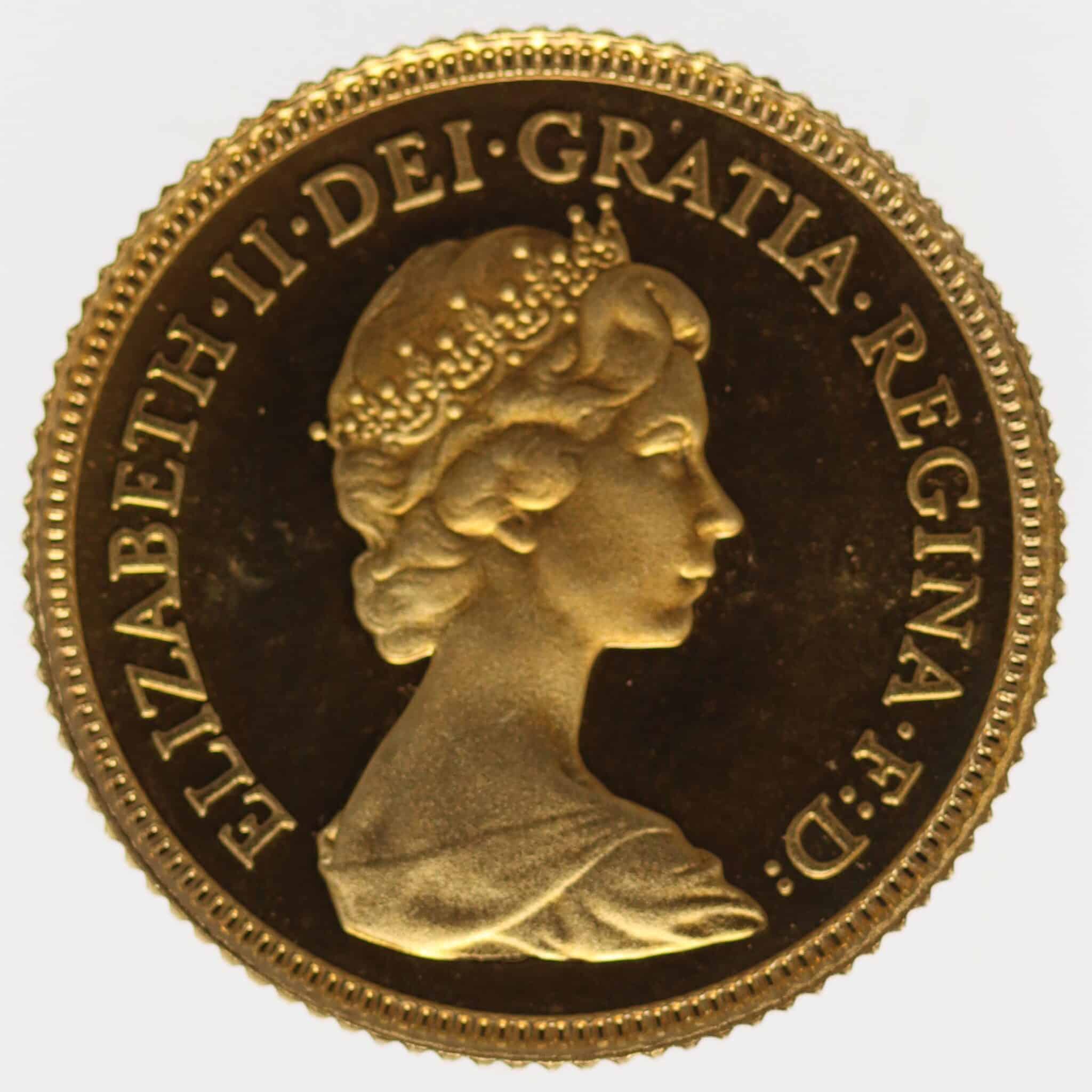 Großbritannien Elisabeth II. 1/2 Sovereign 1980
