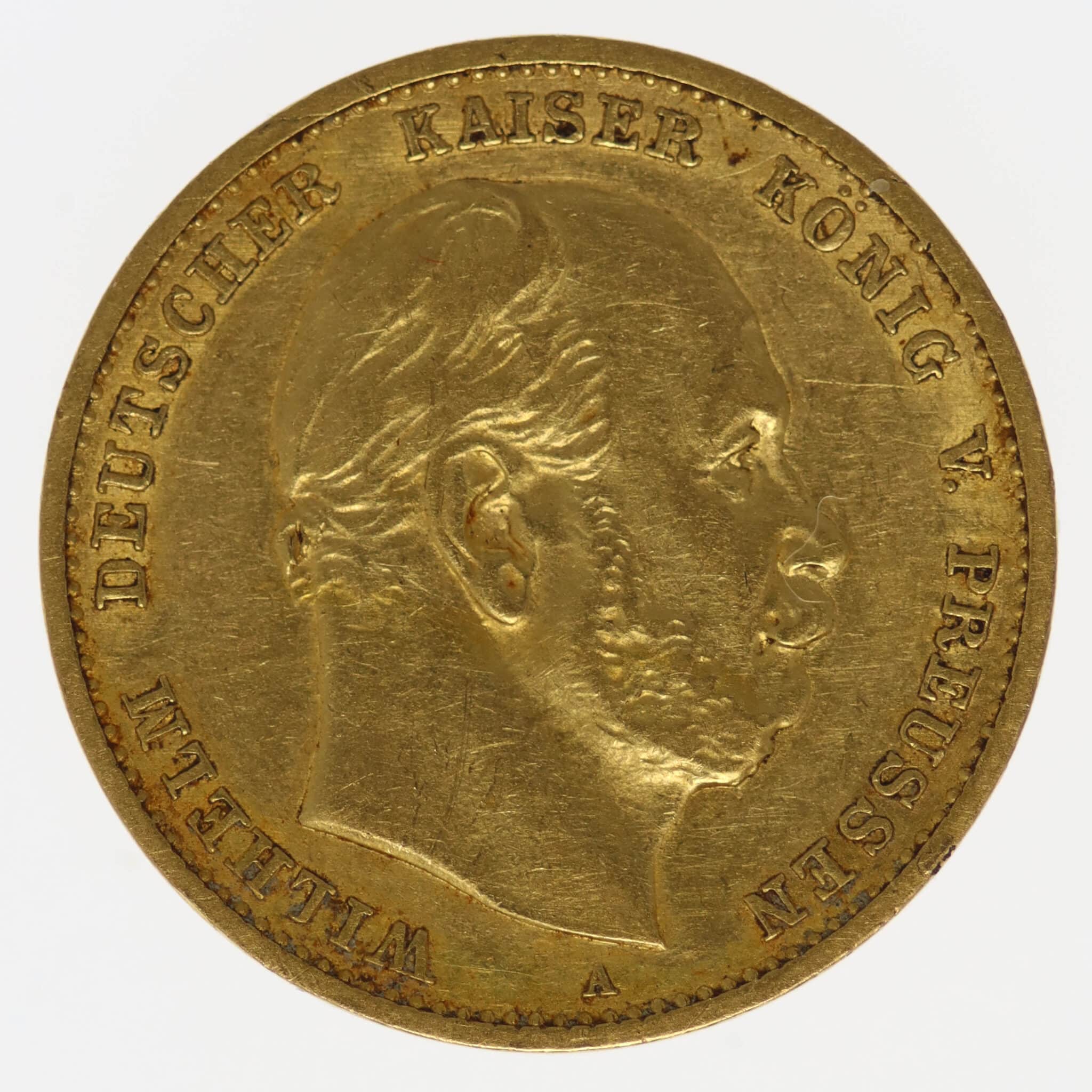 Preussen Wilhelm I. 10 Mark 1875 A