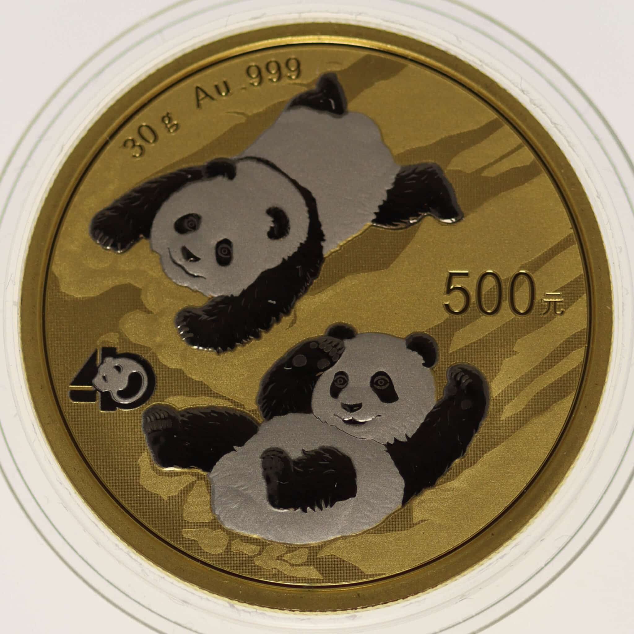 China Panda 500 Yuan 2022 30 Gramm