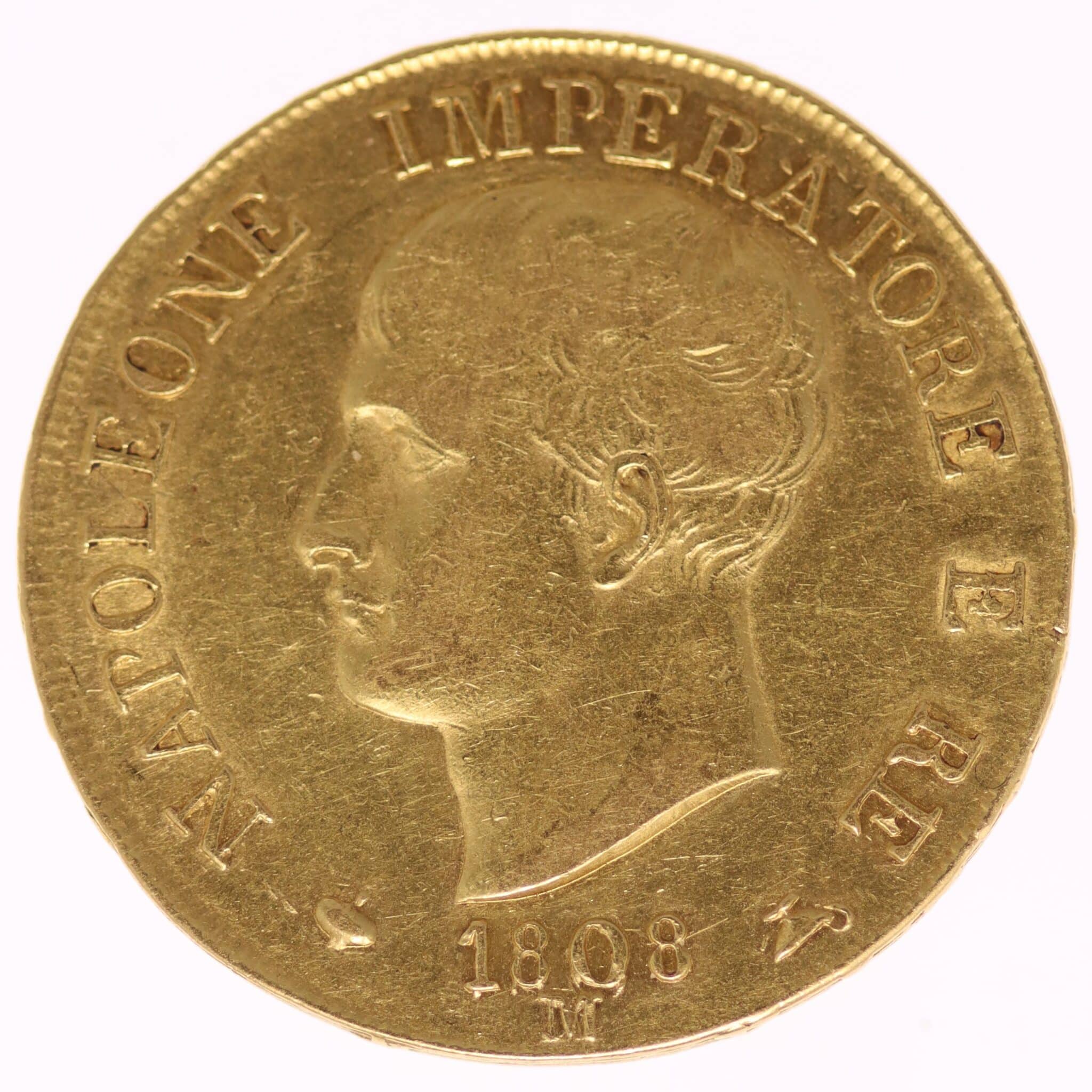 Italien Napoleon I. 40 Lire 1808 M