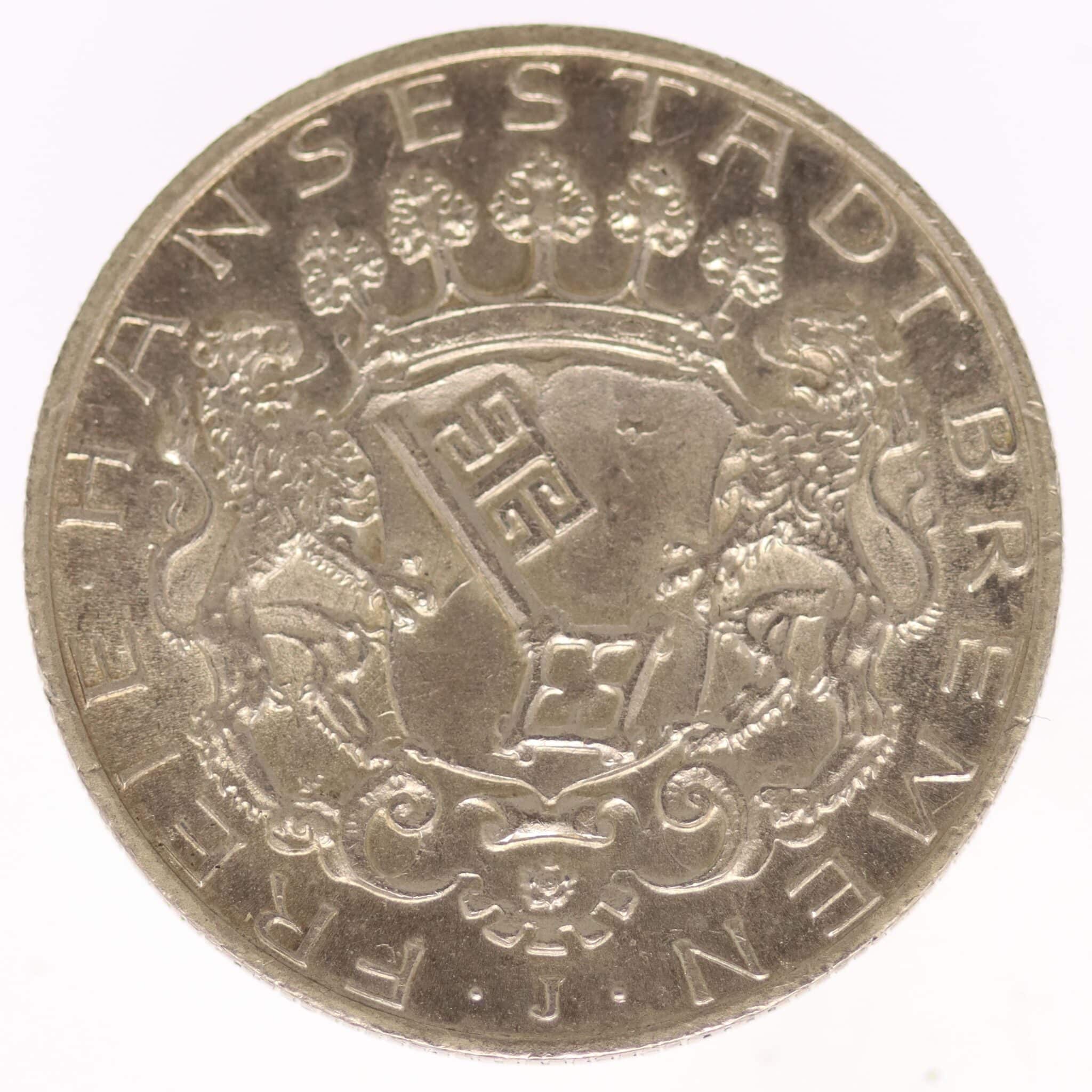 Bremen Stadtwappen 2 Mark 1904