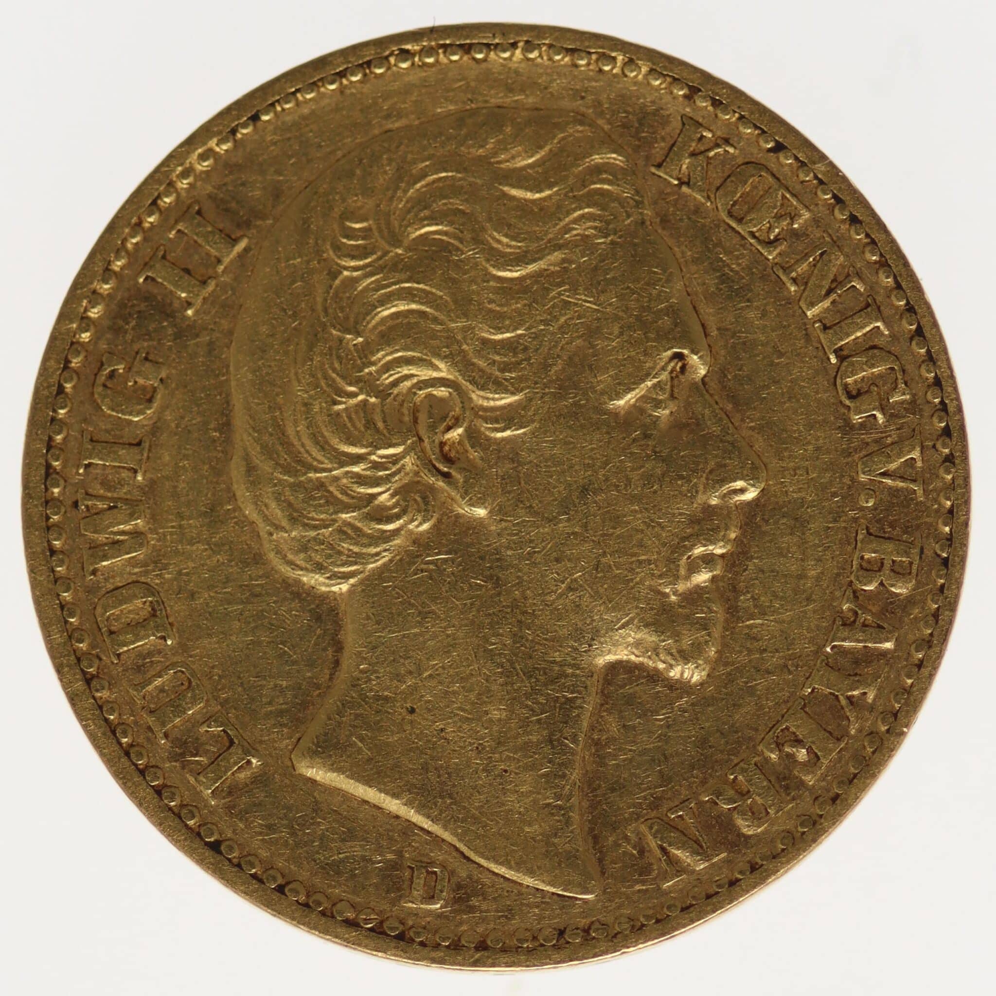 Bayern Ludwig II. 20 Mark 1876