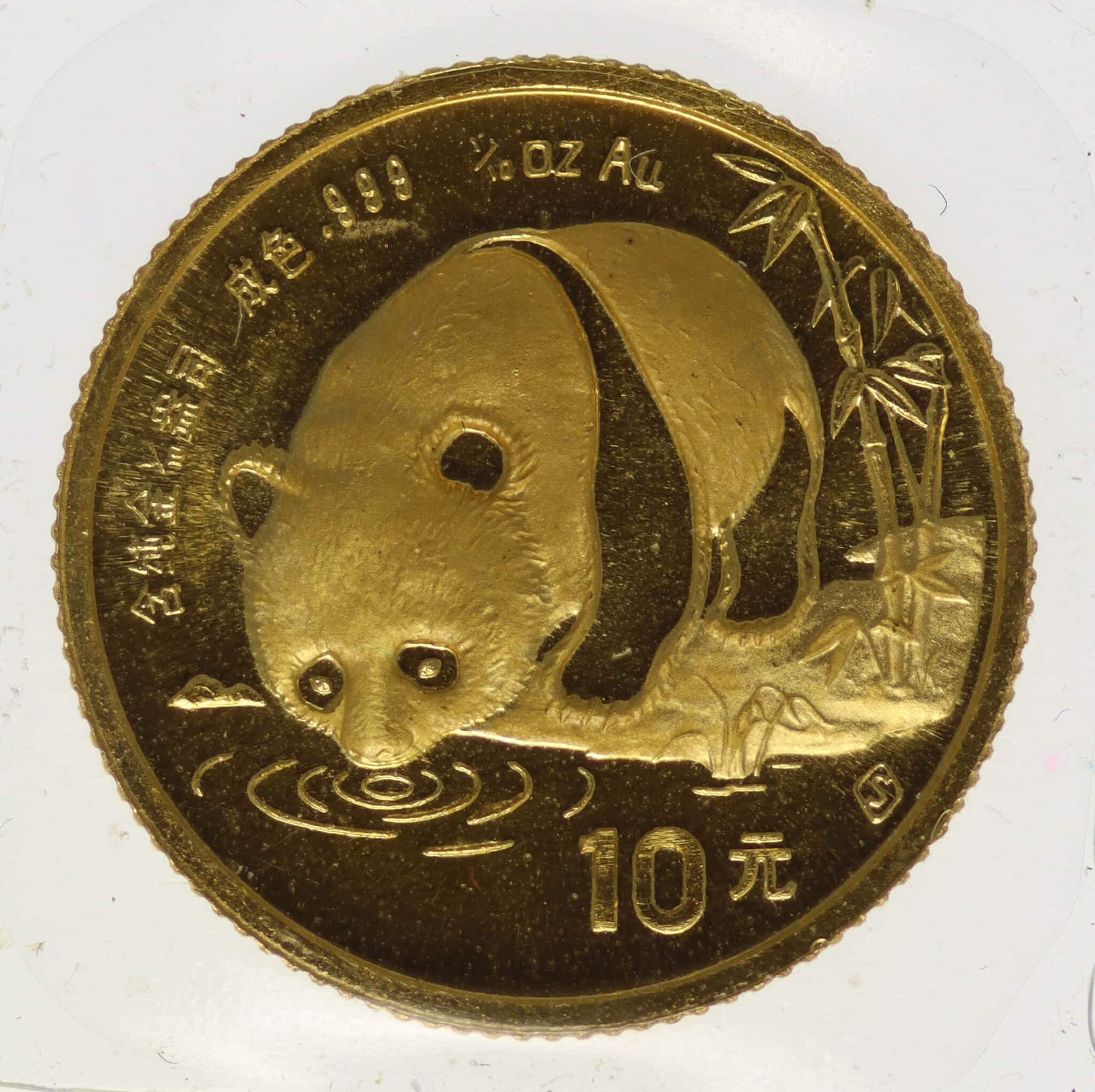 China Panda 10 Yuan 1987 1/10 Unze